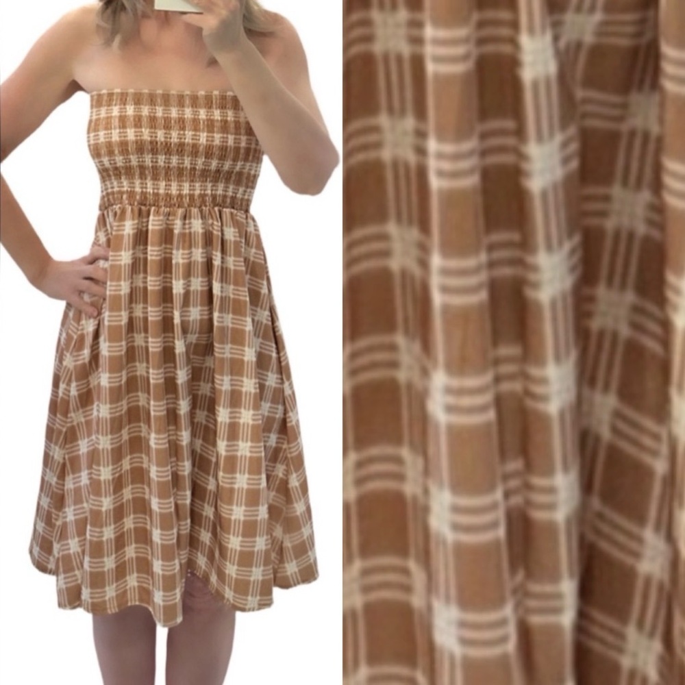 2BDesired Hawaiian Brand Palaka strapless dress size small